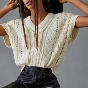Rag & Bone NWT V-Neck Sleeveless Jolie Knit Sweater Vest Size Large $350